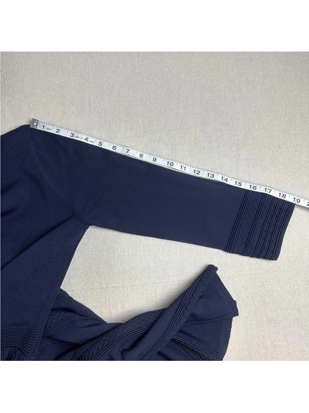 Boden Knit Midi Dress Navy Blue 3/4 Sleeve Preppy Classic - Picture 13 of 14